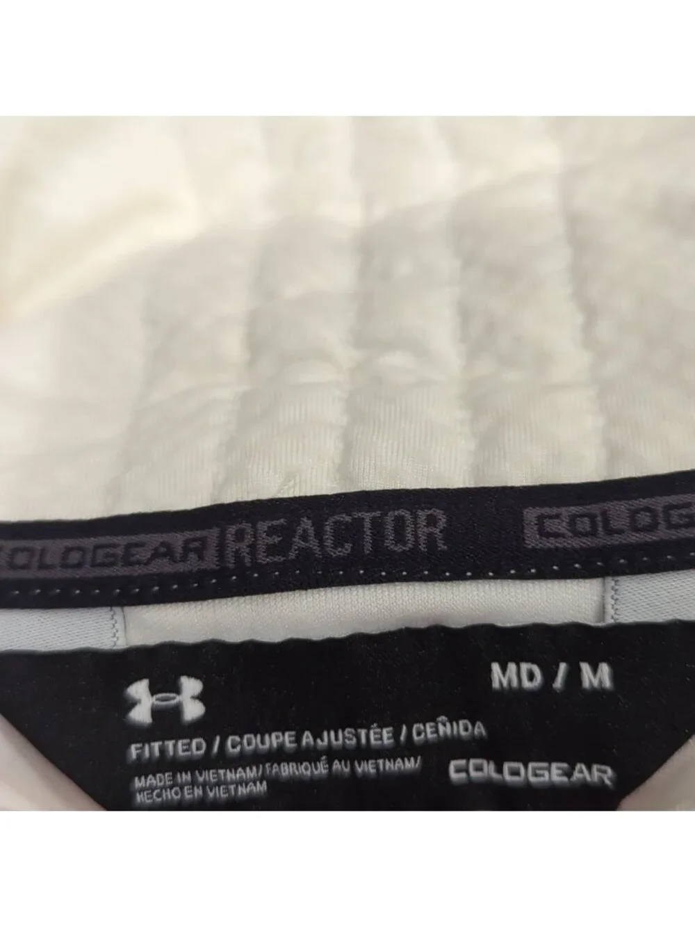 Under Armour White and Gray Vest for Active Wear